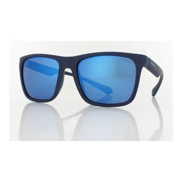 Polaroid PLD 2141/S VGL/5X 56 matt blue azure / blue mirror polarized