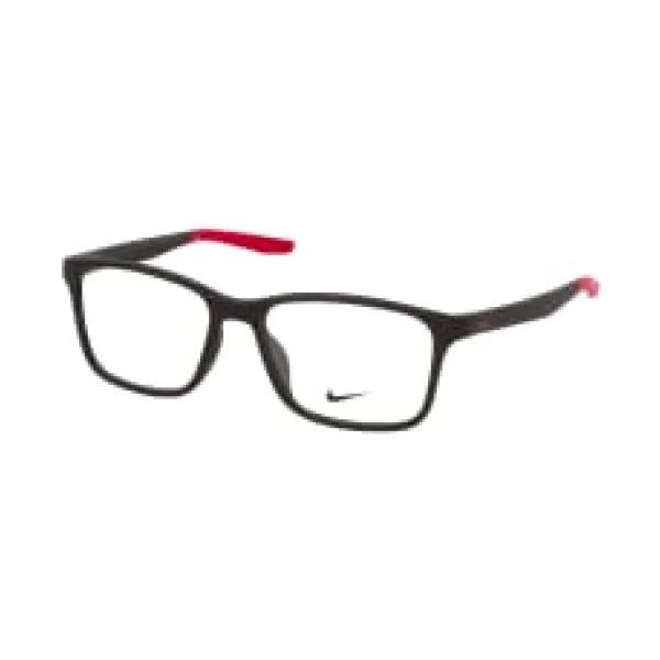 Nike NIKE 7117 006, inkl. Gläser, Rechteckige Brille, Unisex